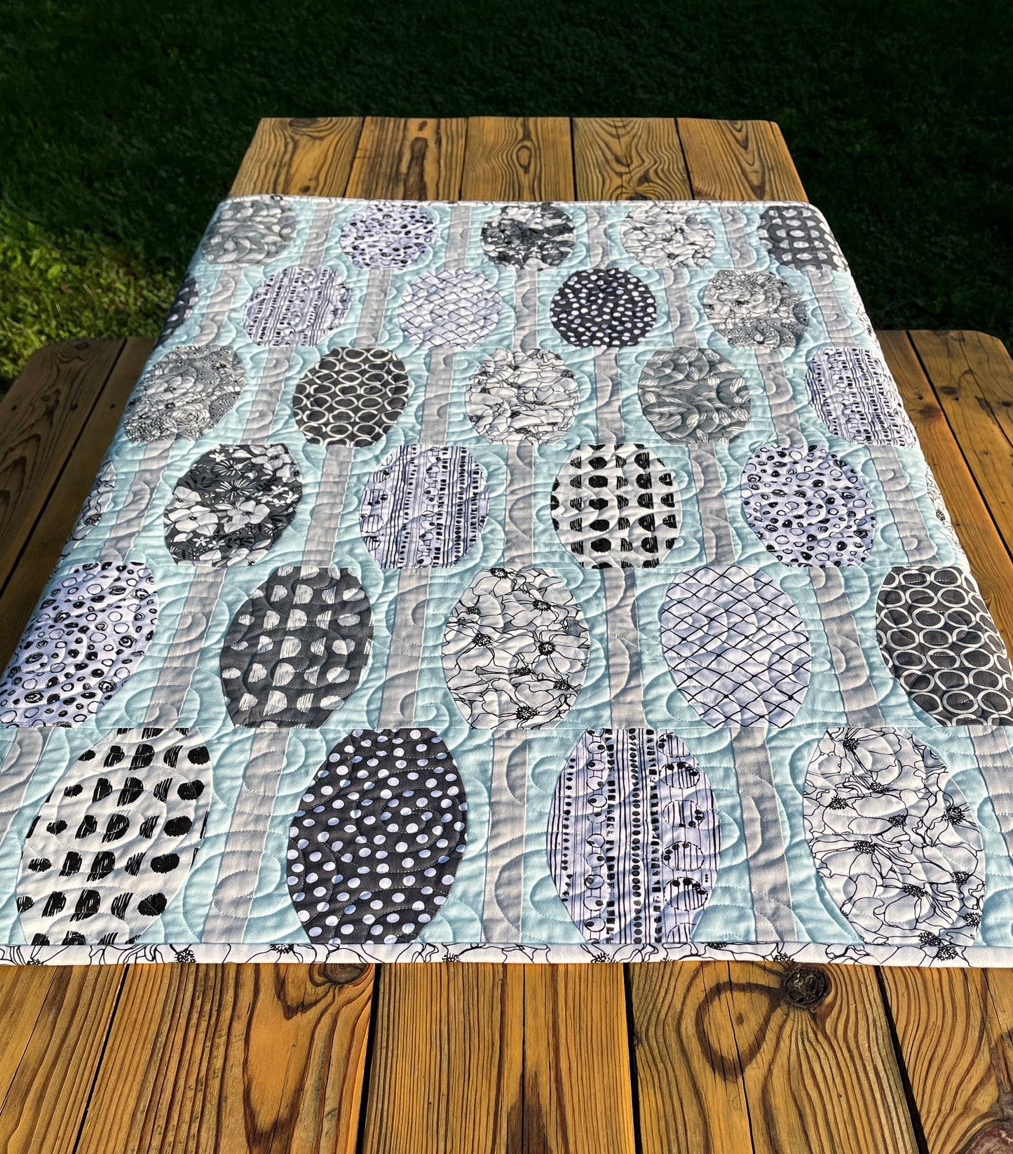 Handmade Baby Quilt, Baby Blanket, Adult Lap Quilt, Easter Table Topper, Easter Wall Hanging (40.5x45) Ready to Ship!