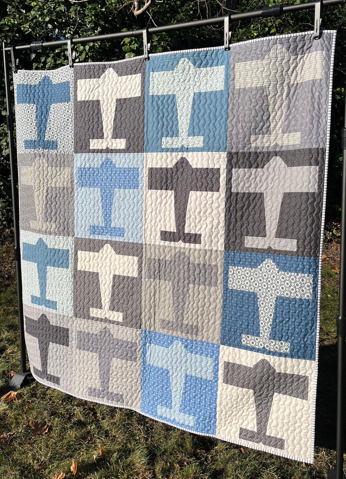 Handmade Airplanes Quilt - Throw Size Blanket (64x64) Baby, Toddler, Adult - Ready to Ship!