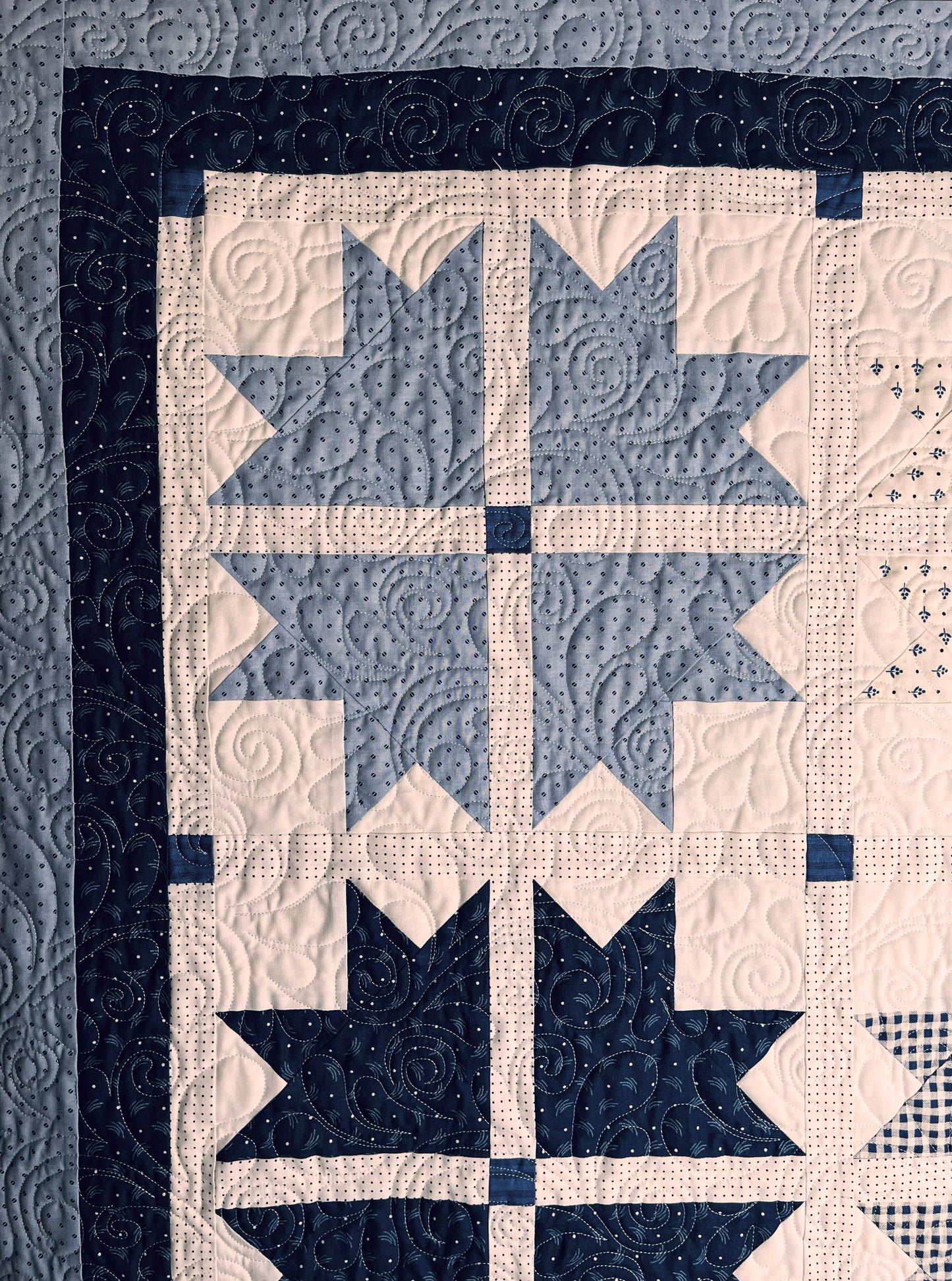 Handmade Baby Boy Quilt, Baby Girl Quilt, Baby Blanket (52x52.5) Moda Blueberry Delight Fabric, Ready to Ship!