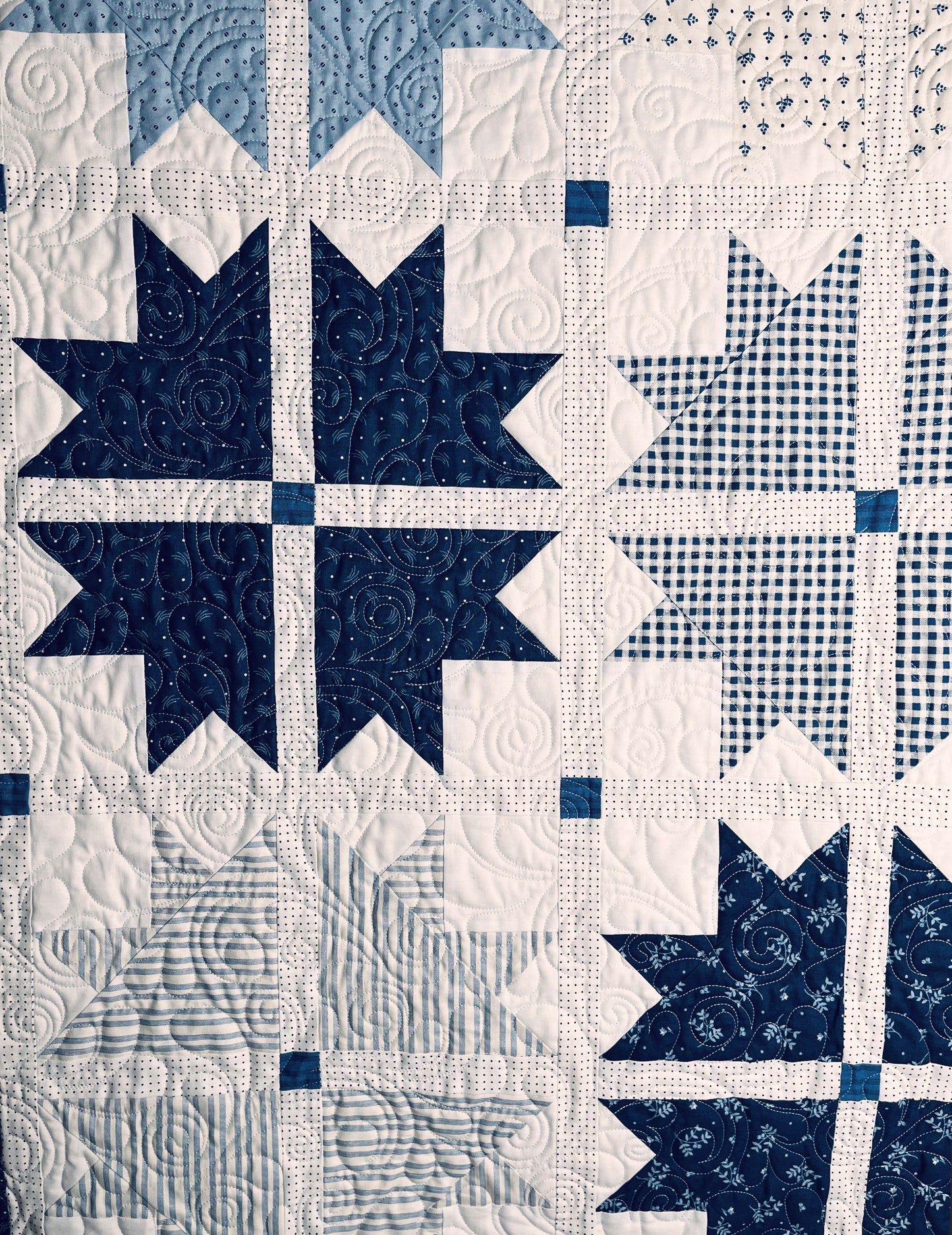 Handmade Baby Boy Quilt, Baby Girl Quilt, Baby Blanket (52x52.5) Moda Blueberry Delight Fabric, Ready to Ship!