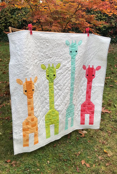 Handmade Giraffes Baby Quilt, Wall Hanging - Custom Order for PGC