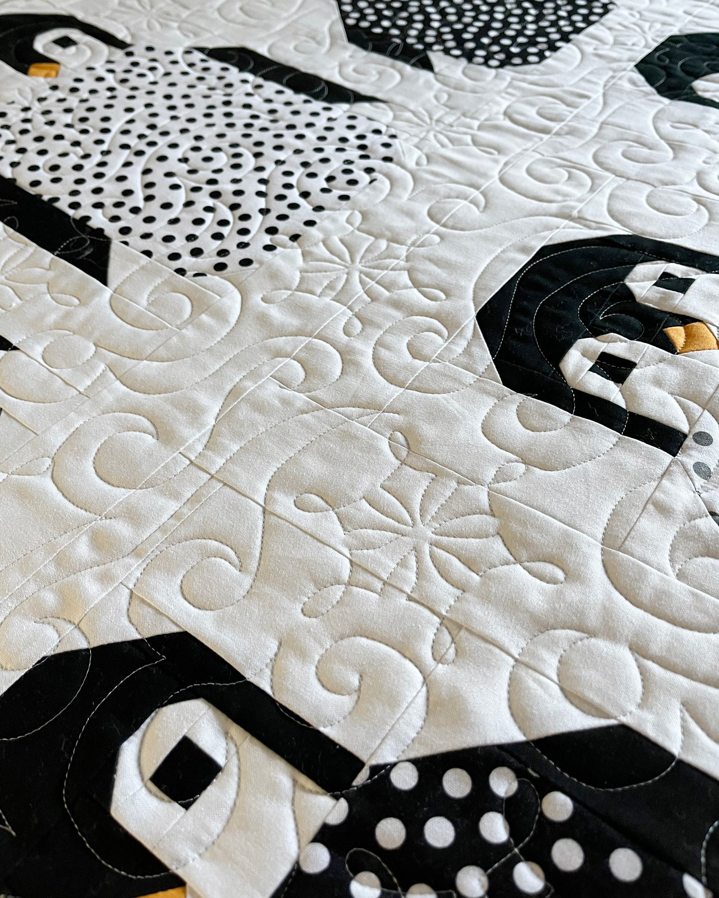 Handmade Penguins Quilt - Custom Order for JT