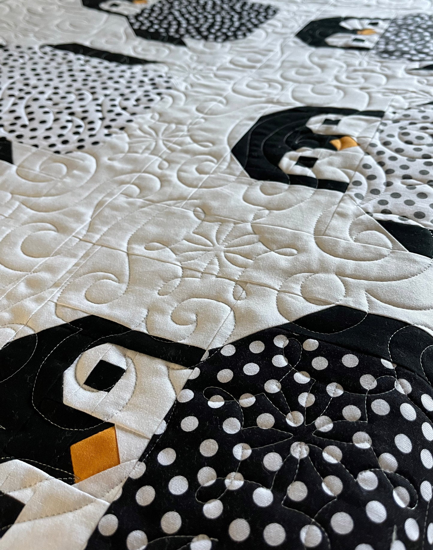 Handmade Penguins Quilt - Custom Order for JT