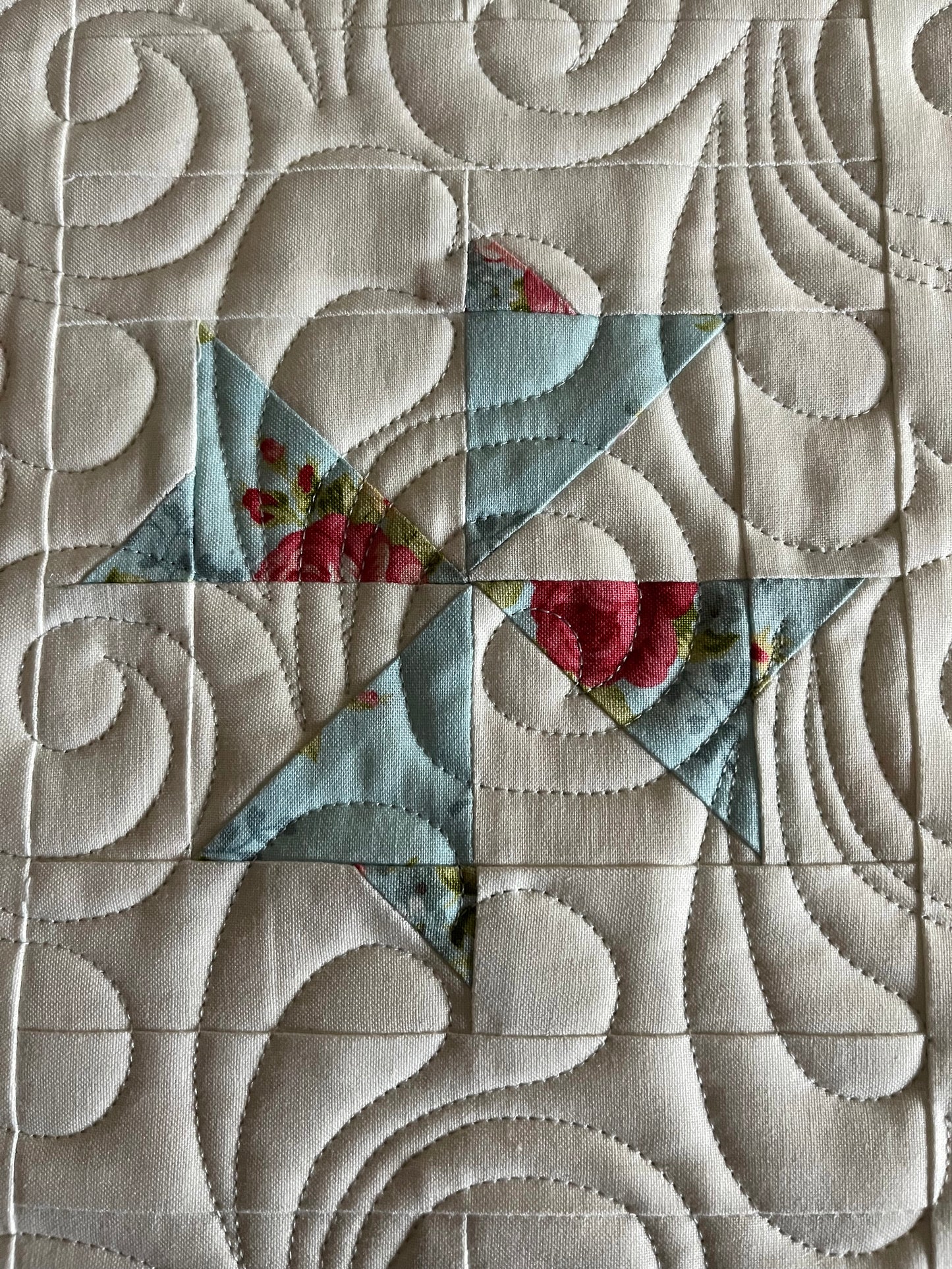 Ferris Wheel - Handmade Baby Quilt - Custom Order for MH - 33"x35"
