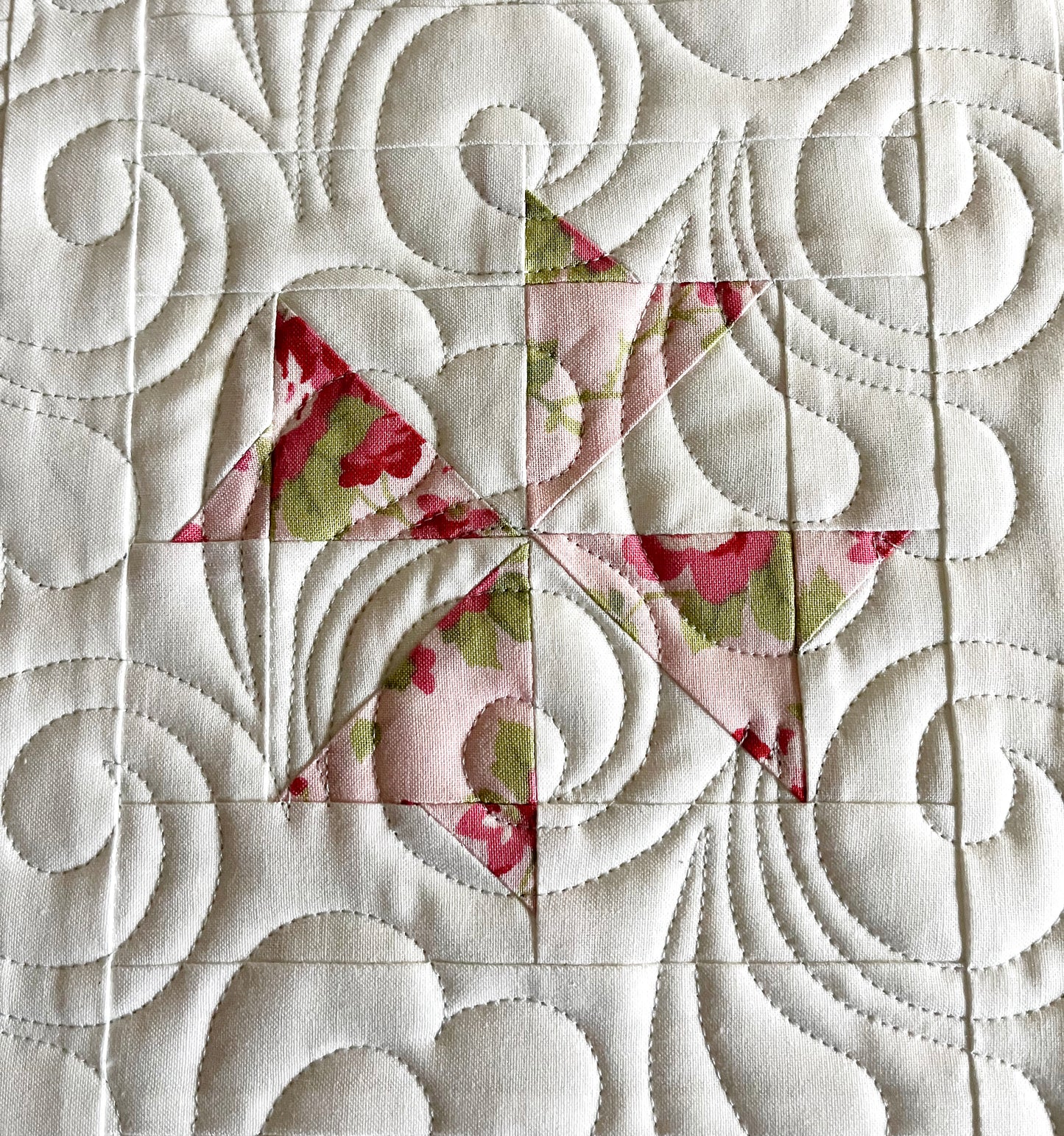 Ferris Wheel - Handmade Baby Quilt - Custom Order for MH - 33"x35"