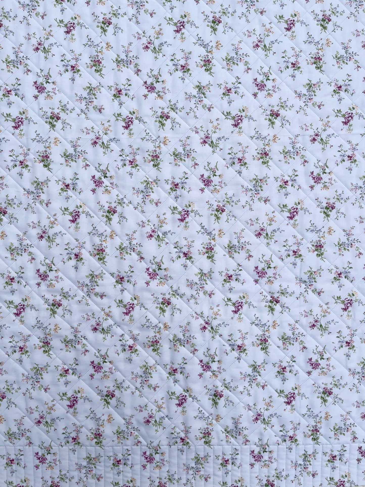 Springtime Handmade Baby Girl Quilt, Patchwork Baby Girl Blanket (38"x40") Pastel Easter Colors, Ready to Ship!