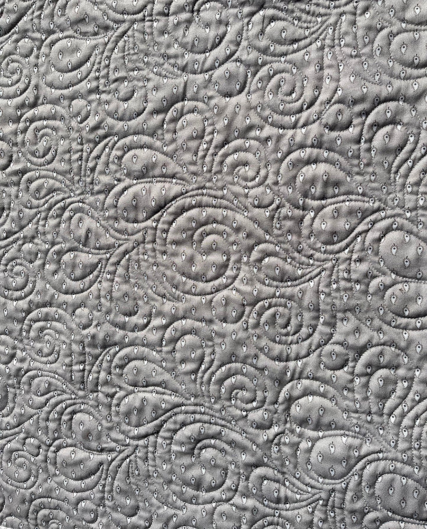 Handmade Baby Quilt - Neutral Colors Baby Blanket, Tan, Grey, Cream & White, Gender Neutral, Adult Lap Quilt (36x39) Free Shipping!