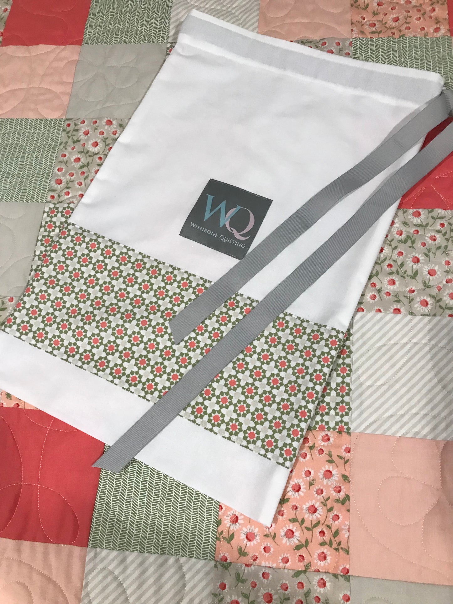 Vintage Vibe: Handmade Baby Quilt, Patchwork Baby Blanket, Adult Lap Quilt (36.5x45.5) Ready to Ship