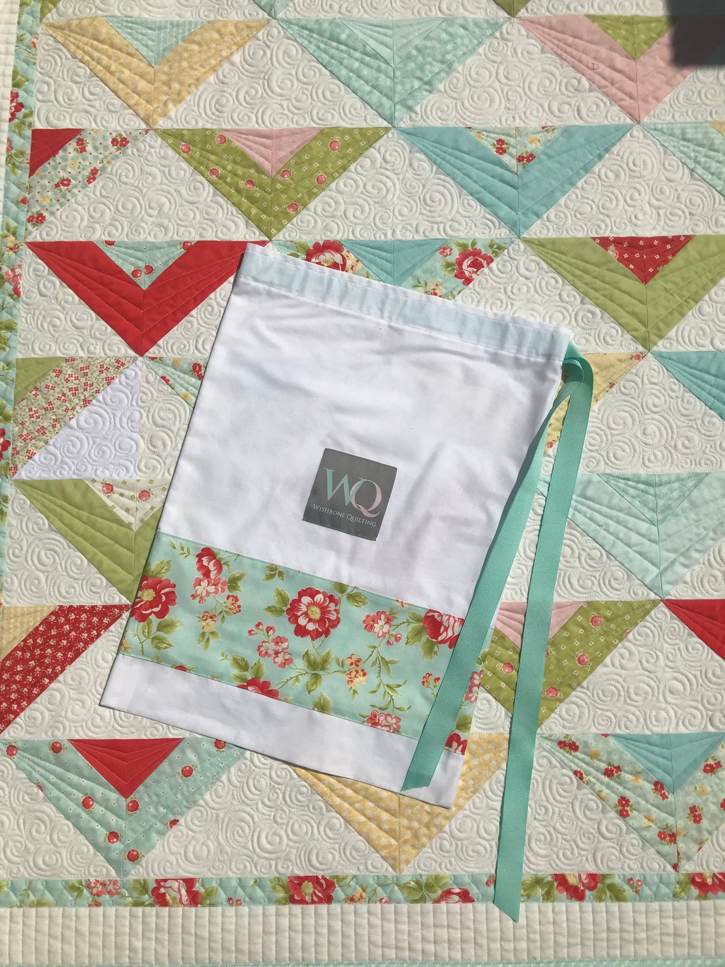 Vivian Rose: Handmade Baby Quilt, Baby Blanket, Baby Girl Quilt, Adult Lap Quilt - Bright Colors, Custom Heirloom Quilt - Ready to Ship