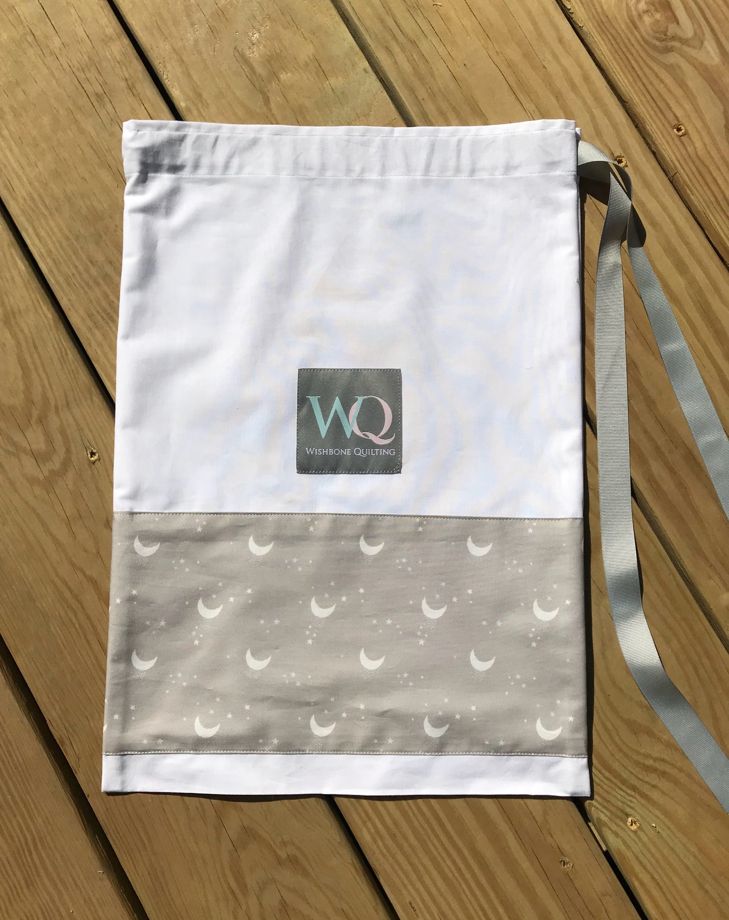 Handmade Baby Quilt, Ducks, Moons & Stars: One of a Kind, Heirloom Quality Custom Quilted - Baby's First Christmas Quilt - Gender Neutral