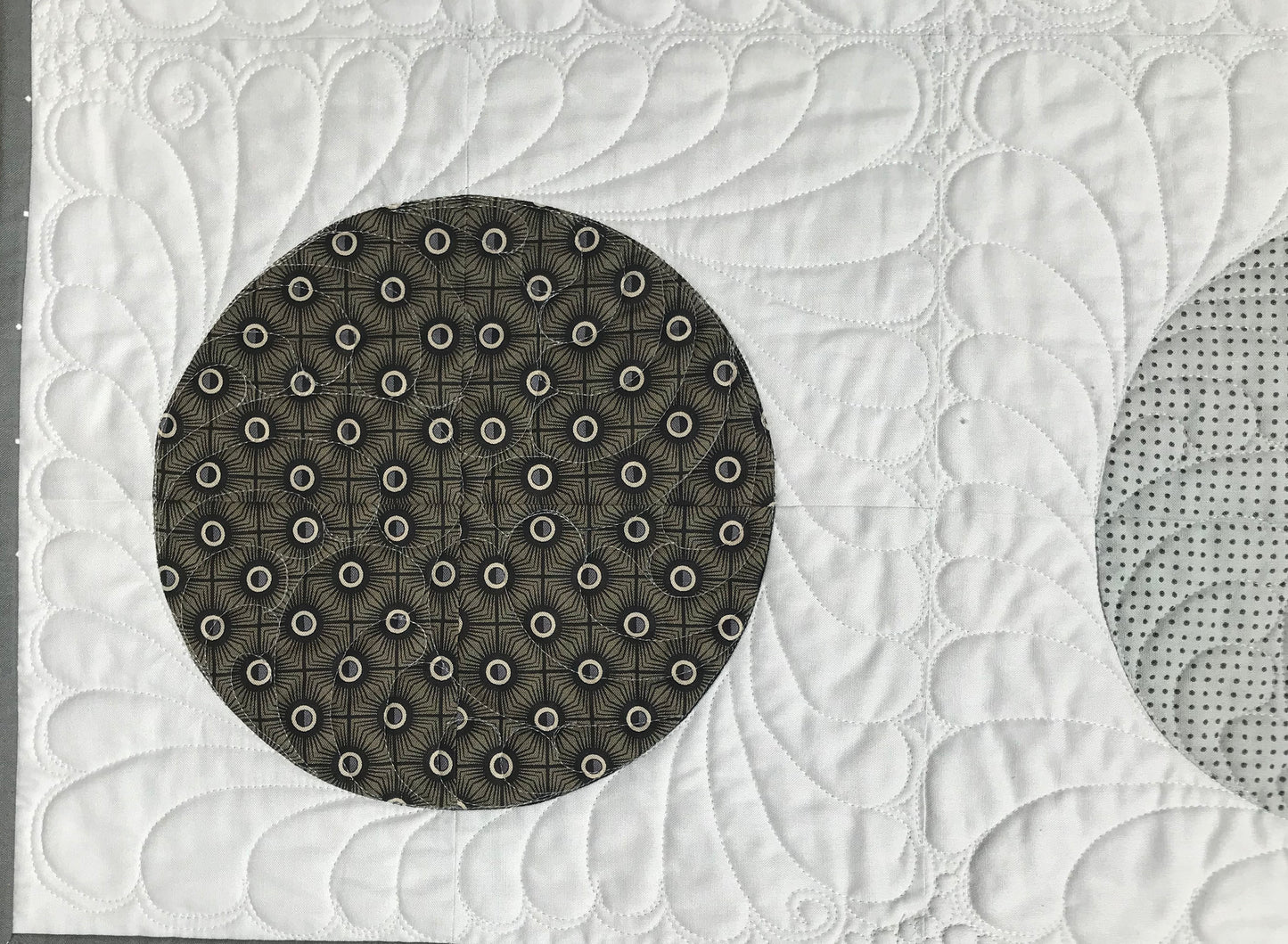 Grey Owls: Modern Baby Quilt, Baby Blanket, Adult Lap Quilt - Grey, White, Cream - Custom Handmade - Ready to Ship