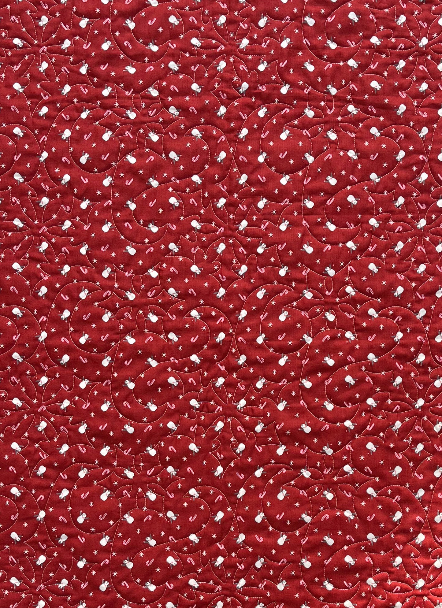 Handmade Baby Quilt - Christmas Baby Blanket - Lap Quilt, Moda A Very Sweet Christmas (36.5x42.5)