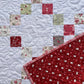 Handmade Baby Quilt - Christmas Baby Blanket - Lap Quilt, Moda A Very Sweet Christmas (36.5x42.5)