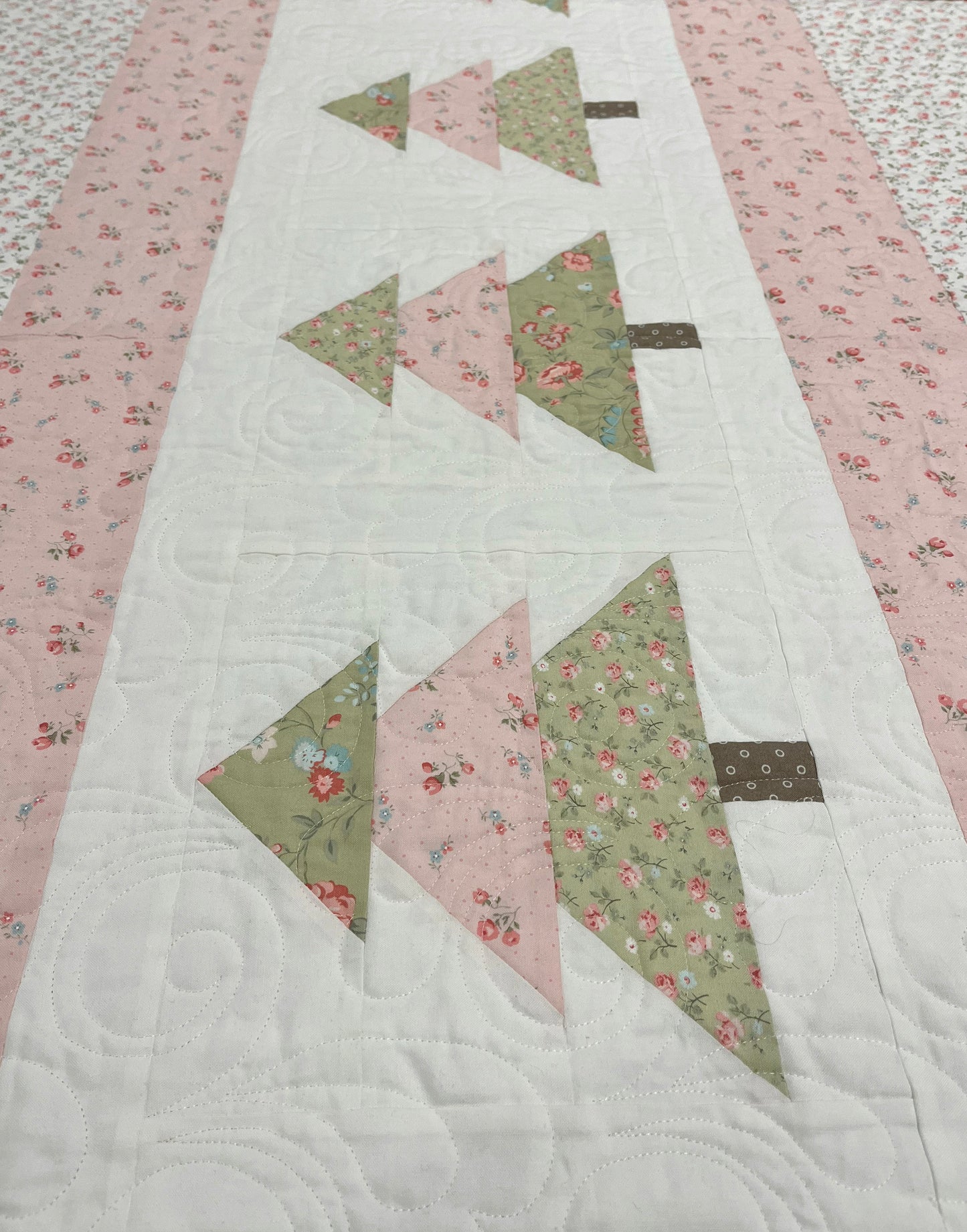 Irish Chain Quilt with Custom Backing - Custom Order for KS (67"x80")