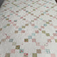 Irish Chain Quilt with Custom Backing - Custom Order for KS (67"x80")