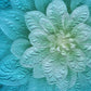 Big Flower - Aqua - Wall Hanging With Pocket Rod - Custom Made for JG