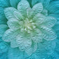 Big Flower - Aqua - Wall Hanging With Pocket Rod - Custom Made for JG