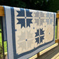 Handmade Baby Boy Quilt, Baby Girl Quilt, Baby Blanket (52x52.5) Moda Blueberry Delight Fabric, Ready to Ship!