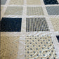 Handmade Baby Boy Quilt, Blue & White Baby Blanket (40.5x48) FREE Matching Handmade Bag, Ready to Ship and FREE SHIPPING!