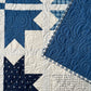 Handmade Baby Quilt - Adult Lap Quilt - Moda Blueprint Fabric 53"x53"