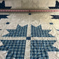 Handmade Baby Quilt, Adult Lap Quilt - Moda Blueprint Fabric 46"x46"