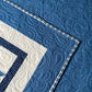 Handmade Baby Quilt - Adult Lap Quilt - Moda Blueprint Fabric 53"x53"