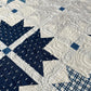 Handmade Baby Quilt - Adult Lap Quilt - Moda Blueprint Fabric 53"x53"