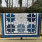 Handmade Baby Quilt - Adult Lap Quilt - Moda Blueprint Fabric 53"x53"