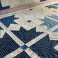 Handmade Baby Quilt, Adult Lap Quilt - Moda Blueprint Fabric 46"x46"