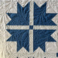 Handmade Baby Quilt, Adult Lap Quilt - Moda Blueprint Fabric 46"x46"