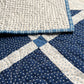 Handmade Baby Quilt, Adult Lap Quilt - Moda Blueprint Fabric 46"x46"