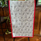 Handmade Table Runner - Grey and Red - Christmas, Holiday or Anytime Table Runner (14x44), Custom Quilted, Ready to Ship