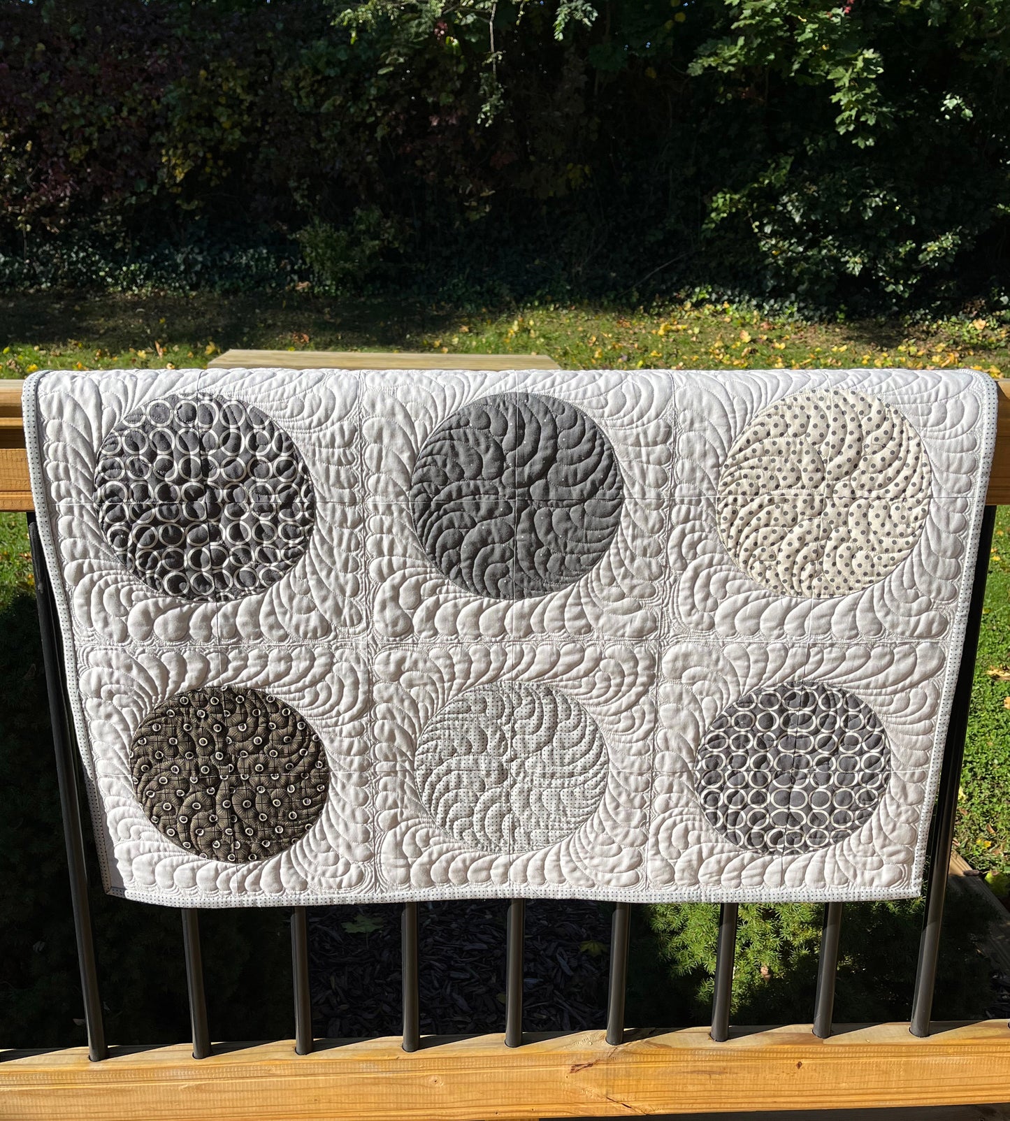 Circles in a Square - Custom Handmade Quilt - Made to Order