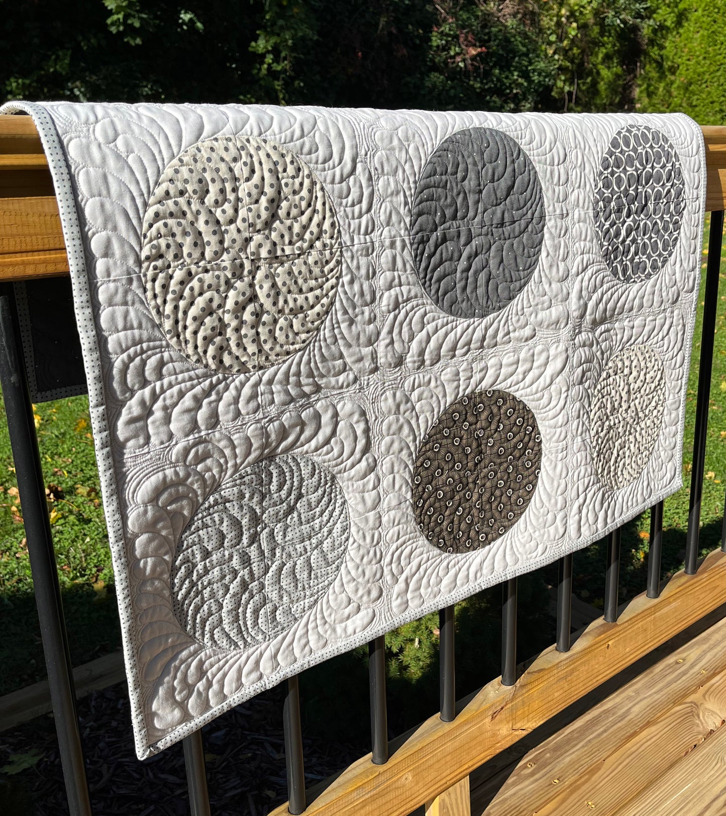 Circles in a Square - Custom Handmade Quilt - Made to Order