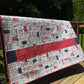 Handmade Quilt - Father's Day - July 4 - Americana - Lap/Small Throw Size (50.5x50.5)
