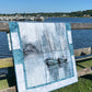Handmade City Harbor Sailboat - Wall Hanging, Baby or Lap Quilt 41"x52"