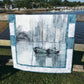 Handmade City Harbor Sailboat - Wall Hanging, Baby or Lap Quilt 41"x52"