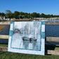 Handmade City Harbor Sailboat - Wall Hanging, Baby or Lap Quilt 41"x52"