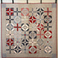 Handmade Quilt - Father's Day - July 4 - Americana - Lap/Small Throw Size (50.5x50.5)