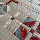 Handmade Quilt - Father's Day - July 4 - Americana - Lap/Small Throw Size (50.5x50.5)
