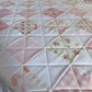 Handmade Baby Girl Quilt, Pink and White Patchwork Baby Girl Blanket (39x43) Ready to Ship!