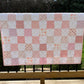 Handmade Baby Girl Quilt, Pink and White Patchwork Baby Girl Blanket (39x42.5) Great MOTHER'S DAY gift to new mom.  Ready to Ship!