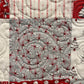 Handmade Christmas Baby Quilt - Whimsical Baby Blanket (36.5x41) Adult Lap Quilt, Red, Grey, Cream-Moda Country Christmas