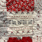 Handmade Christmas Baby Quilt - Whimsical Baby Blanket (36.5x41) Adult Lap Quilt, Red, Grey, Cream-Moda Country Christmas