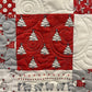 Handmade Christmas Baby Quilt - Whimsical Baby Blanket (36.5x41) Adult Lap Quilt, Red, Grey, Cream-Moda Country Christmas