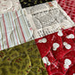 Handmade Christmas Baby Quilt - Patchwork Baby Blanket - Moda Emmitt & Ivy Fabric (36.5x41.5)