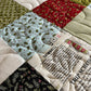 Handmade Christmas Baby Quilt - Patchwork Baby Blanket - Moda Emmitt & Ivy Fabric (36.5x41.5)