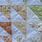 Handmade Baby Girl Quilt, Colorful Custom Quilted (38.5x42) FREE MATCHING BAG, Ready to Ship!