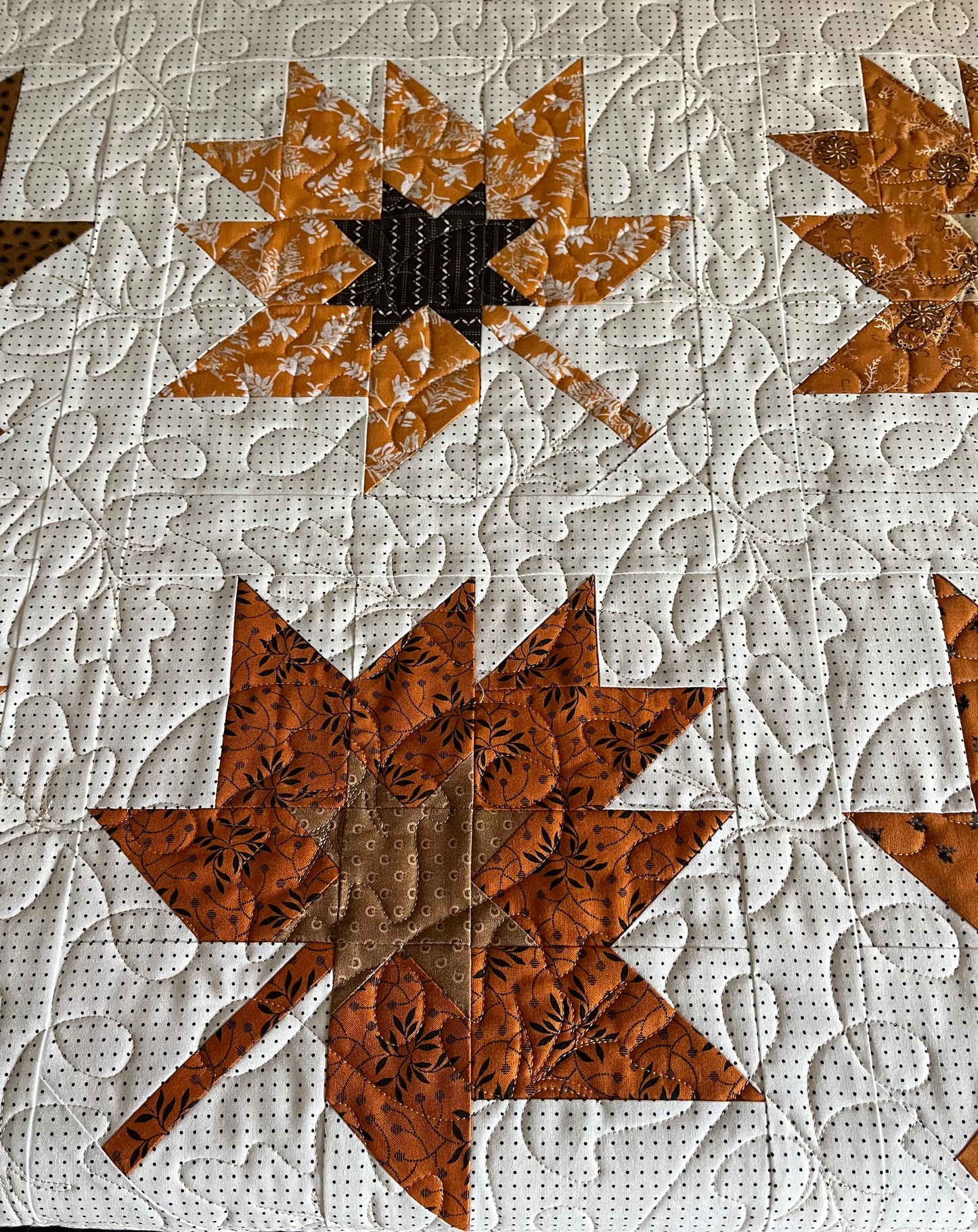 Handmade Fall, Autumn Leaves Baby Quilt, Fall Thanksgiving Table Topper, Wall Hanging, Adult Lap Quilt (42x42) Ready to Ship!