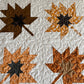 Handmade Fall, Autumn Leaves Baby Quilt, Fall Thanksgiving Table Topper, Wall Hanging, Adult Lap Quilt (42x42) Ready to Ship!